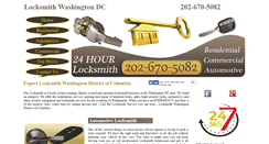 Desktop Screenshot of locksmithwashington--dc.com
