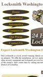 Mobile Screenshot of locksmithwashington--dc.com